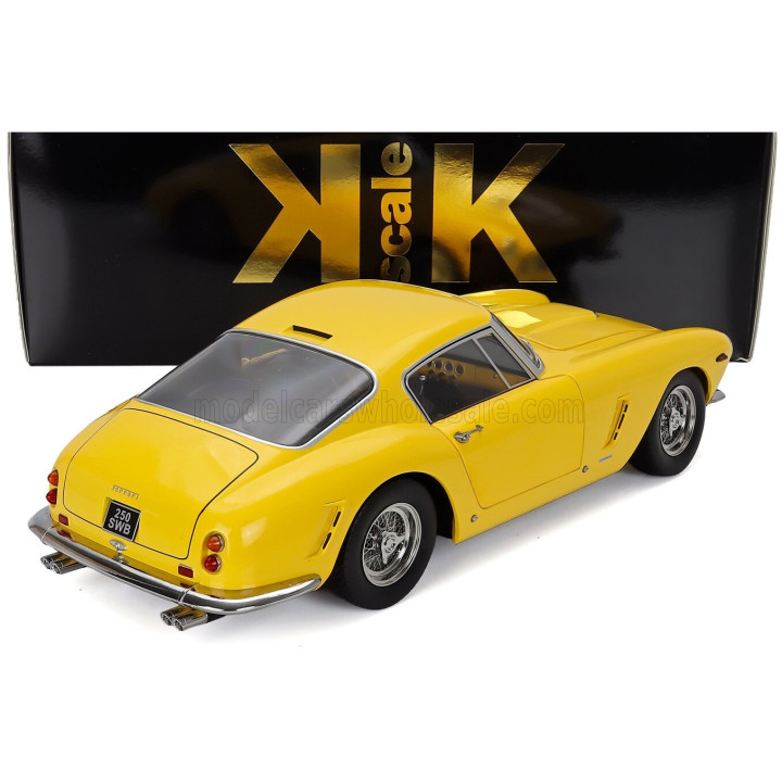 KK SCALE FERRARI 250GT SWB COUPE 1961 - YELLOW 1/12