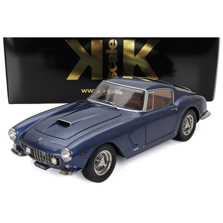 KK SCALE FERRARI 250GT SWB COUPE 1961 - BLUE 1/12