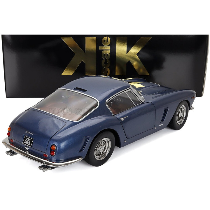 KK SCALE FERRARI 250GT SWB COUPE 1961 - BLUE 1/12