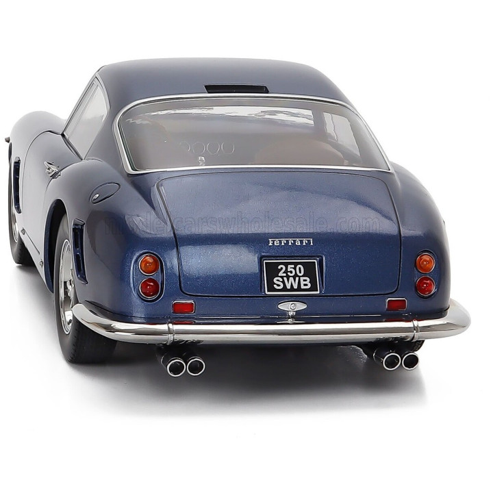 KK SCALE FERRARI 250GT SWB COUPE 1961 - BLUE 1/12