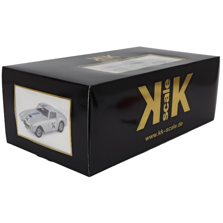 KK SCALE FERRARI 250GT SWB 3.0L V12 COUPE TEAM NOBLET N 14 3rd 24h LE MANS 1961 PIERRE NOBLET - JEAN GUICHET - SILVER BLUE 1/12