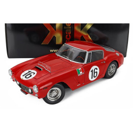 KK SCALE FERRARI 250GT SWB 3.0L V12 COUPE TEAM SCUDERIA SERENISSIMA N 16 24h LE MANS 1961 MAURICE TRINTIGNANT - CARLO MARIA