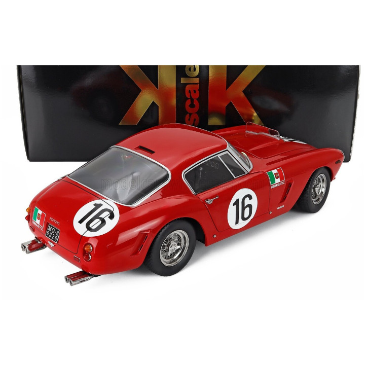 KK SCALE FERRARI 250GT SWB 3.0L V12 COUPE TEAM SCUDERIA SERENISSIMA N 16 24h LE MANS 1961 MAURICE TRINTIGNANT - CARLO MARIA