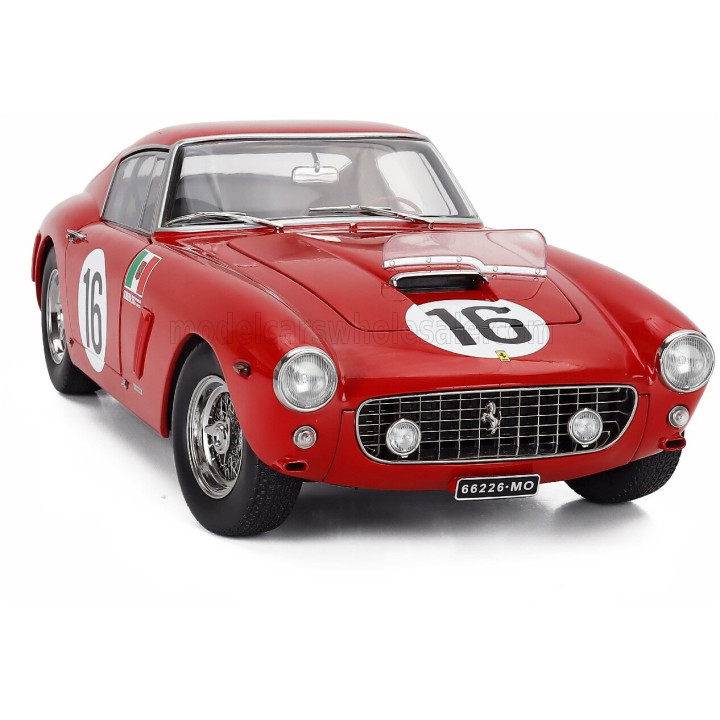 KK SCALE FERRARI 250GT SWB 3.0L V12 COUPE TEAM SCUDERIA SERENISSIMA N 16 24h LE MANS 1961 MAURICE TRINTIGNANT - CARLO MARIA