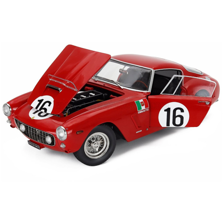 KK SCALE FERRARI 250GT SWB 3.0L V12 COUPE TEAM SCUDERIA SERENISSIMA N 16 24h LE MANS 1961 MAURICE TRINTIGNANT - CARLO MARIA