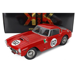 KK SCALE FERRARI 250GT SWB 3.0L V12 COUPE N 62 WINNER MONZA 1960 CARLO MARIA ABATE - RED 1/12