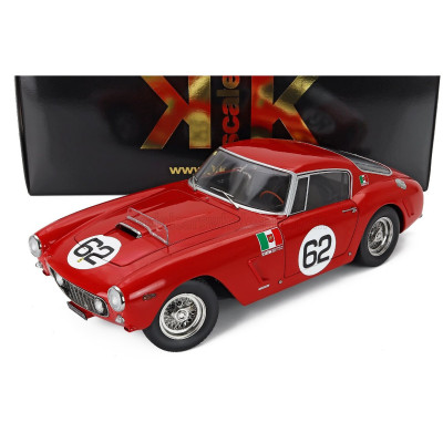 KK SCALE FERRARI 250GT SWB 3.0L V12 COUPE N 62 WINNER MONZA 1960 CARLO MARIA ABATE - RED 1/12