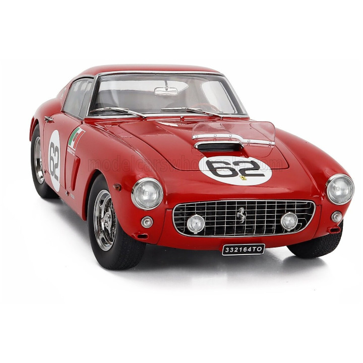 KK SCALE FERRARI 250GT SWB 3.0L V12 COUPE N 62 WINNER MONZA 1960 CARLO MARIA ABATE - RED 1/12