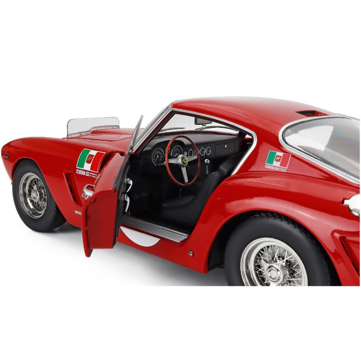 KK SCALE FERRARI 250GT SWB 3.0L V12 COUPE N 62 WINNER MONZA 1960 CARLO MARIA ABATE - RED 1/12