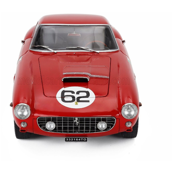 KK SCALE FERRARI 250GT SWB 3.0L V12 COUPE N 62 WINNER MONZA 1960 CARLO MARIA ABATE - RED 1/12