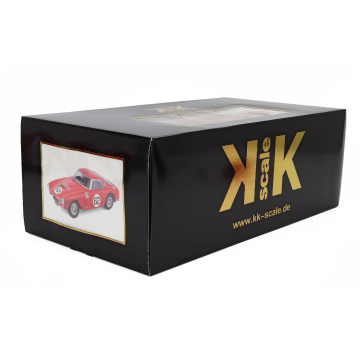 KK SCALE FERRARI 250GT SWB 3.0L V12 COUPE N 62 WINNER MONZA 1960 CARLO MARIA ABATE - RED 1/12