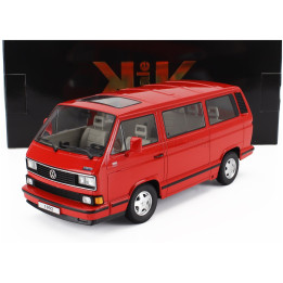 KK SCALE VOLKSWAGEN T3 MULTIVAN MINIBUS (LAST EDITION) 1992 - RED 1/18