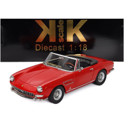 KK SCALE FERRARI 275 GTS PININFARINA SPIDER 1964 - RED 1/18