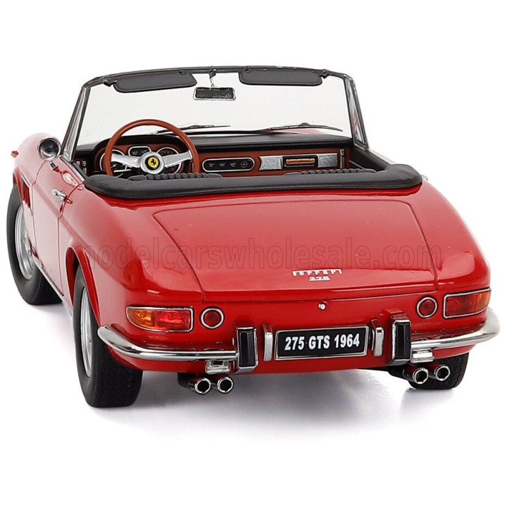KK SCALE FERRARI 275 GTS PININFARINA SPIDER 1964 - RED 1/18