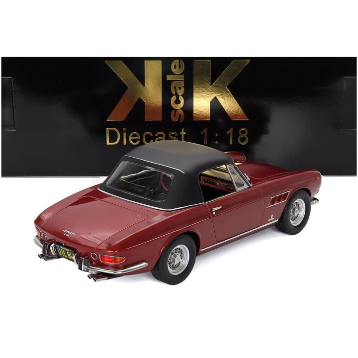 KK SCALE FERRARI 275 GTS PININFARINA SPIDER PERSONAL CAR STEVE McQUEEN 1964 - RED MET 1/18