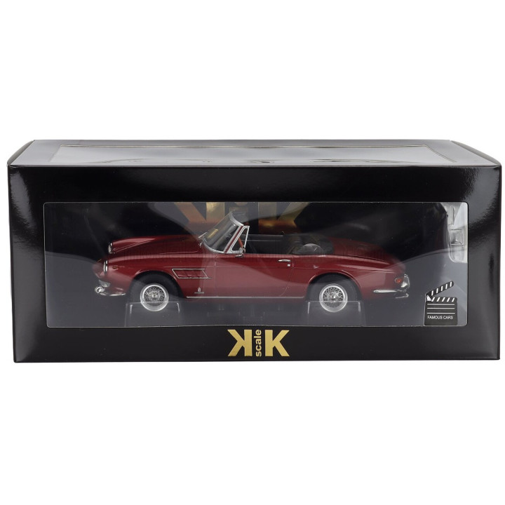 KK SCALE FERRARI 275 GTS PININFARINA SPIDER PERSONAL CAR STEVE McQUEEN 1964 - RED MET 1/18