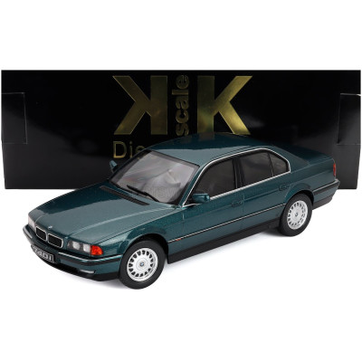 KK SCALE BMW 7-SERIES 740i (E38) 1994 - GREEN MET 1/18