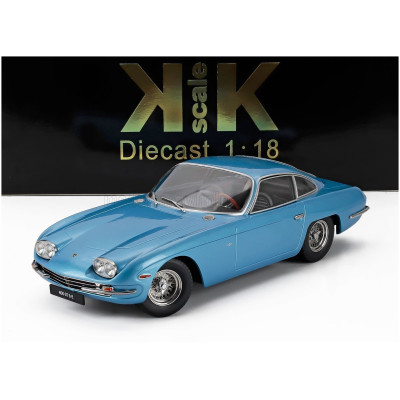 KK SCALE LAMBORGHINI 400 GT 2+2 1965 - LIGHT BLUE MET 1/18
