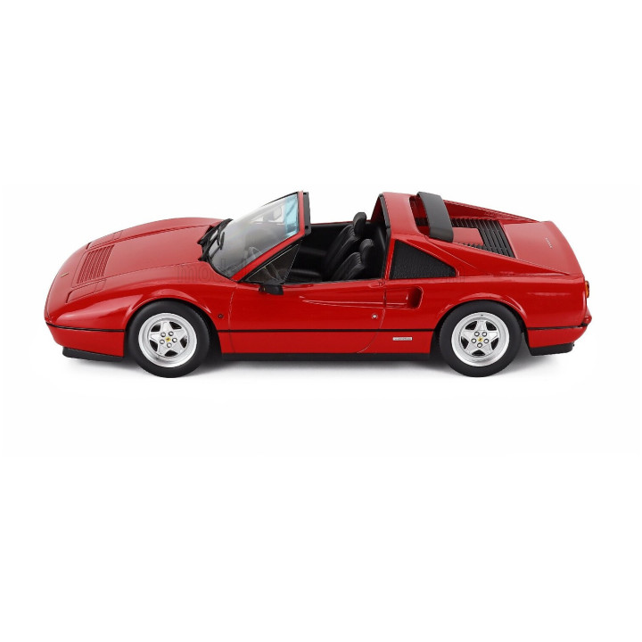 KK SCALE FERRARI 328 GTS SPIDER WITH REMOVABLE HARD-TOP 1985 - RED 1/18
