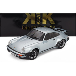 KK SCALE PORSCHE 911 930 3.0L TURBO COUPE 1976 - SILVER 1/18