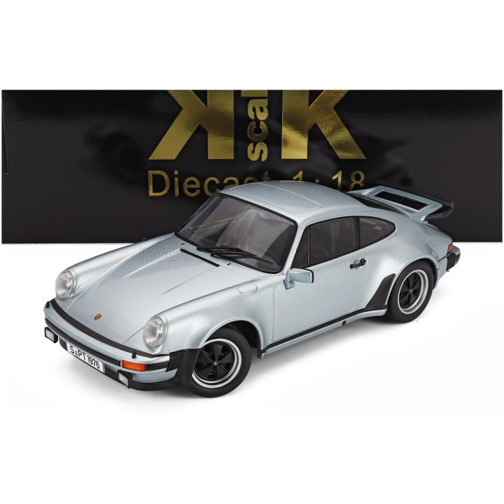 KK SCALE PORSCHE 911 930 3.0L TURBO COUPE 1976 - SILVER 1/18