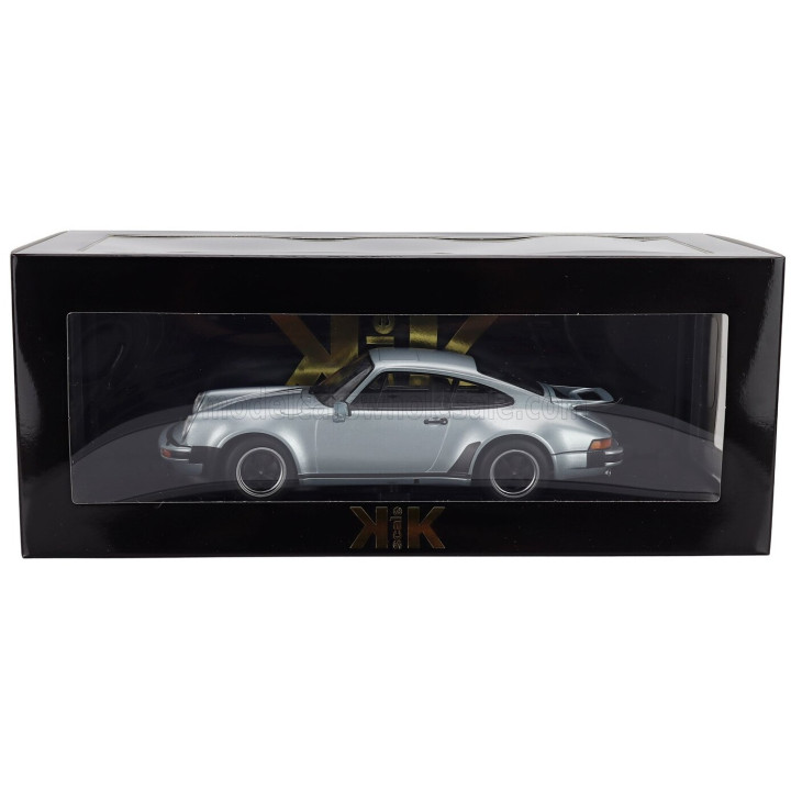 KK SCALE PORSCHE 911 930 3.0L TURBO COUPE 1976 - SILVER 1/18