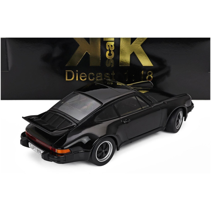 KK SCALE PORSCHE 911 930 3.0L TURBO COUPE 1976 - BLACK 1/18