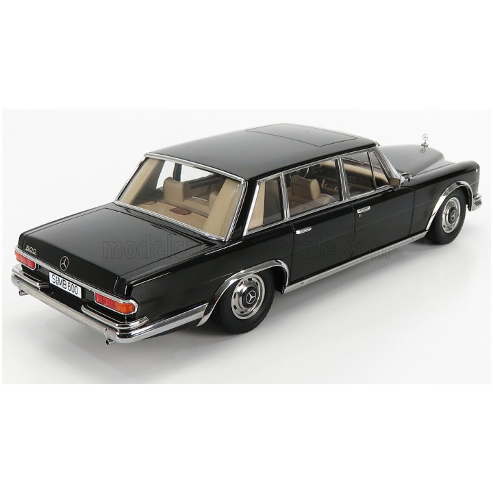 KK SCALE MERCEDES BENZ S-CLASS 600 PULLMAN (W100) 1963 - BLACK 1/18
