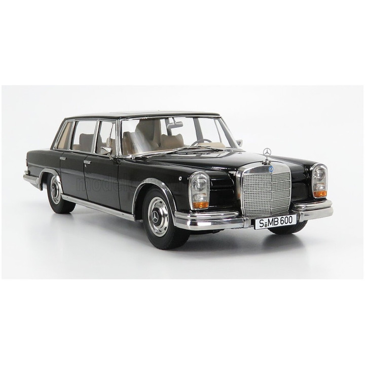 KK SCALE MERCEDES BENZ S-CLASS 600 PULLMAN (W100) 1963 - BLACK 1/18