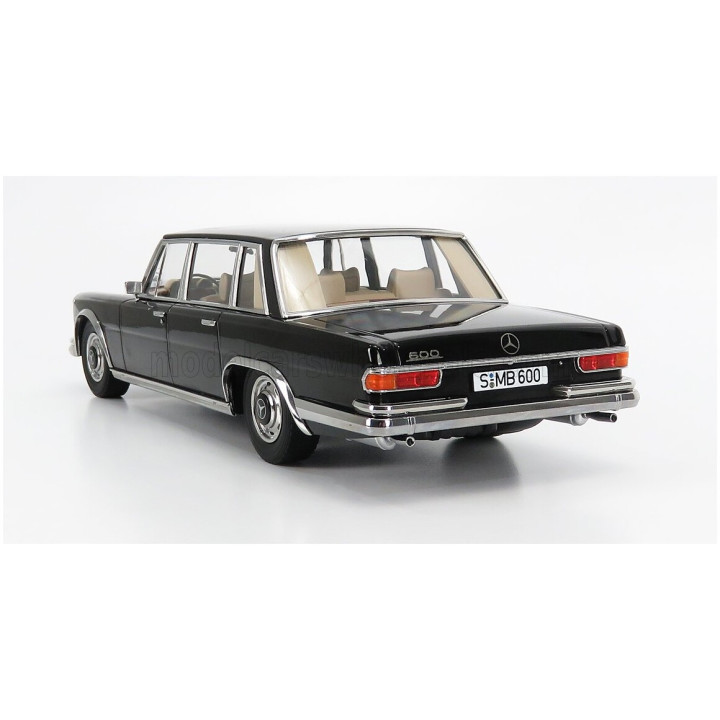 KK SCALE MERCEDES BENZ S-CLASS 600 PULLMAN (W100) 1963 - BLACK 1/18