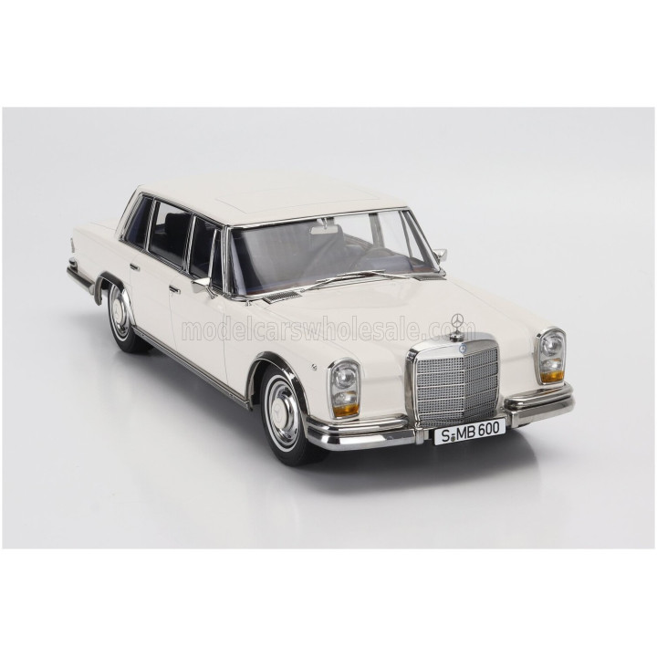 KK SCALE MERCEDES BENZ S-CLASS 600 PULLMAN (W100) 1963 - WHITE 1/18