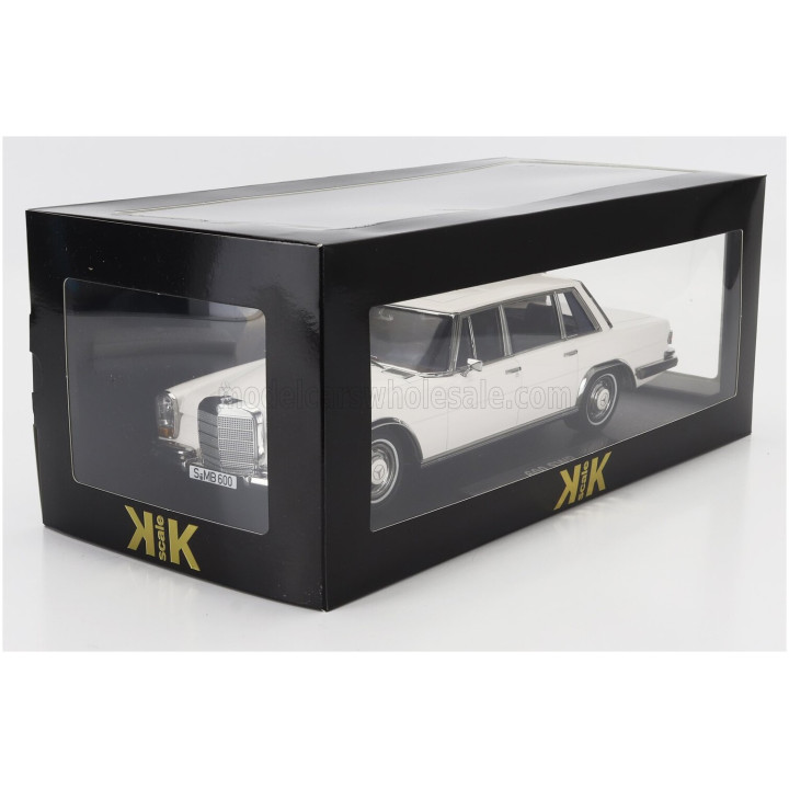 KK SCALE MERCEDES BENZ S-CLASS 600 PULLMAN (W100) 1963 - WHITE 1/18