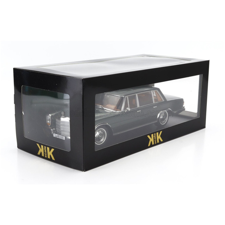 KK SCALE MERCEDES BENZ S-CLASS 600 PULLMAN (W100) 1963 - GREEN MET 1/18