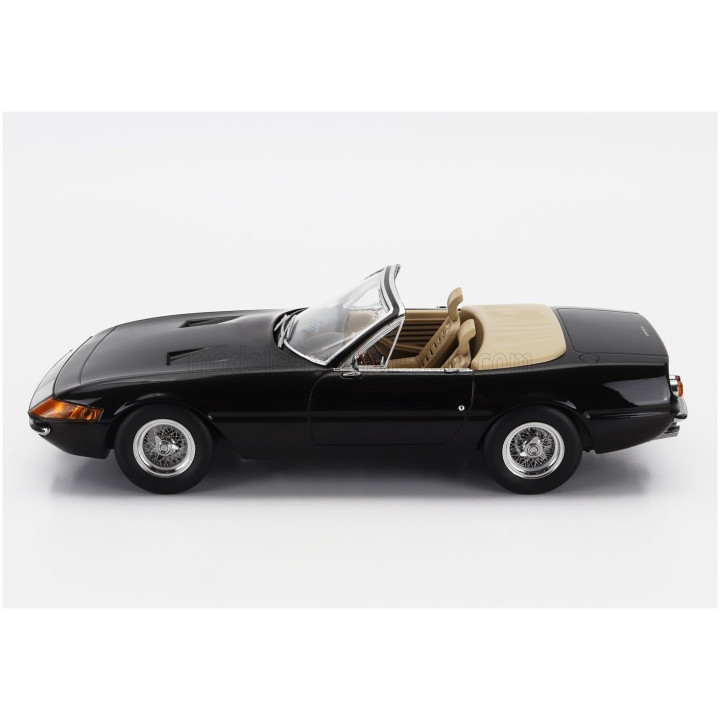 KK SCALE FERRARI 365 GTS DAYTONA SPIDER 1-SERIES OPEN USA VERSION 1969 - BLACK 1/18