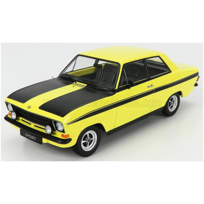 KK SCALE OPEL KADETT B SPORT 1973 - YELLOW BLACK 1/18