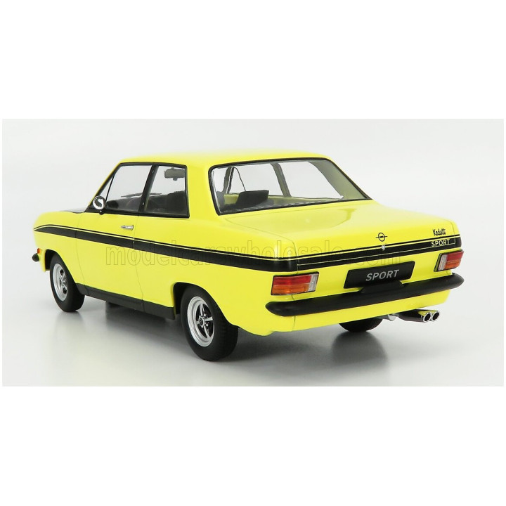 KK SCALE OPEL KADETT B SPORT 1973 - YELLOW BLACK 1/18