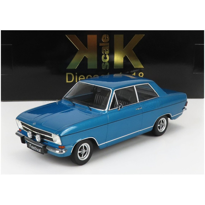 KK SCALE OPEL KADETT B FESTIVAL 1973 - BLUE MET 1/18