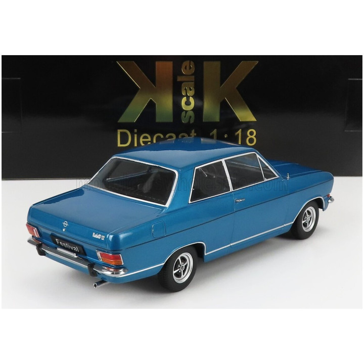 KK SCALE OPEL KADETT B FESTIVAL 1973 - BLUE MET 1/18