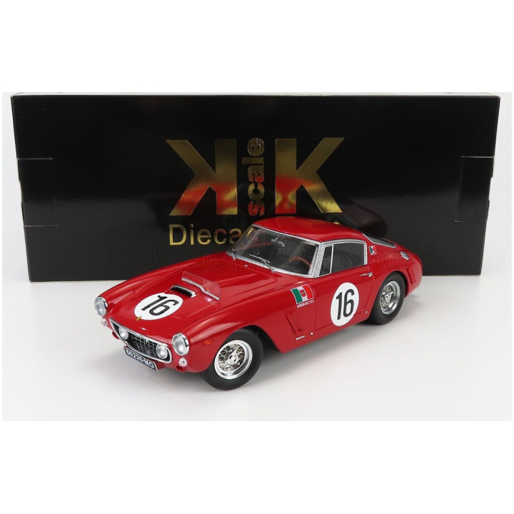 KK SCALE FERRARI 250GT SWB 3.0L V12 COUPE TEAM SCUDERIA SERENISSIMA N 16 24h LE MANS 1961 MAURICE TRINTIGNANT - CARLO MARIA