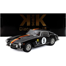 KK SCALE FERRARI 250GT SWB 3.0L V12 COUPE TEAM SCUDERIA COLONIA N 8 TOURIST TROPHY GOODWOOD 1960 WILLY MAIRESSE - WOLFANG