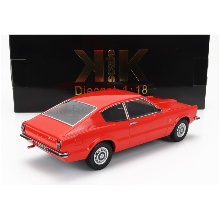 KK SCALE FORD ENGLAND TAUNUS L COUPE 1971 - RED 1/18