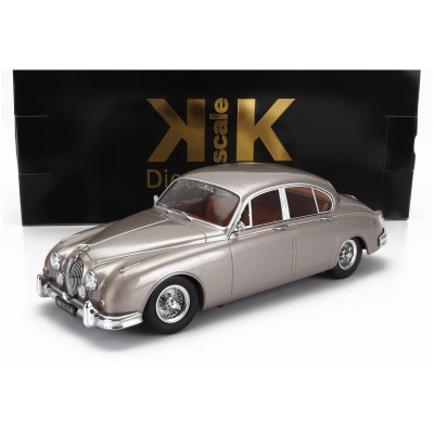 KK SCALE JAGUAR MKII 3.8 RHD 1959 - PEARL SILVER 1/18