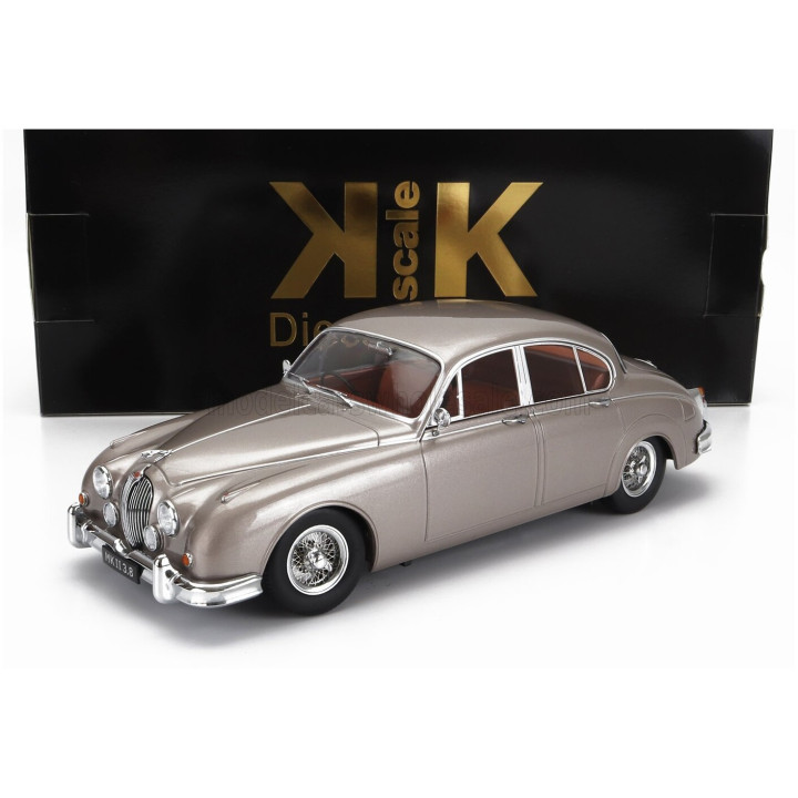 KK SCALE JAGUAR MKII 3.8 RHD 1959 - PEARL SILVER 1/18