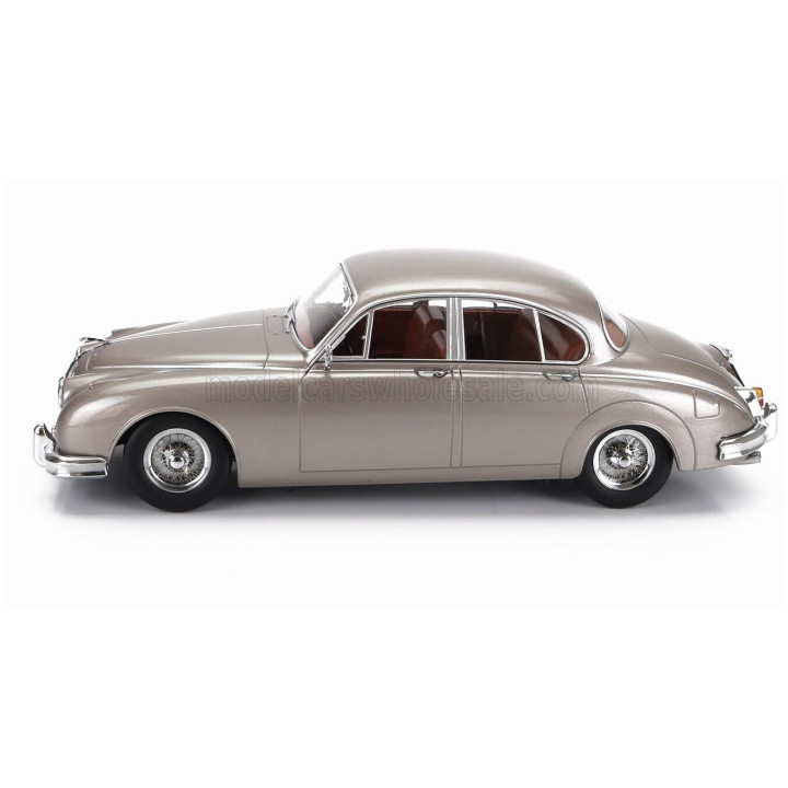 KK SCALE JAGUAR MKII 3.8 RHD 1959 - PEARL SILVER 1/18