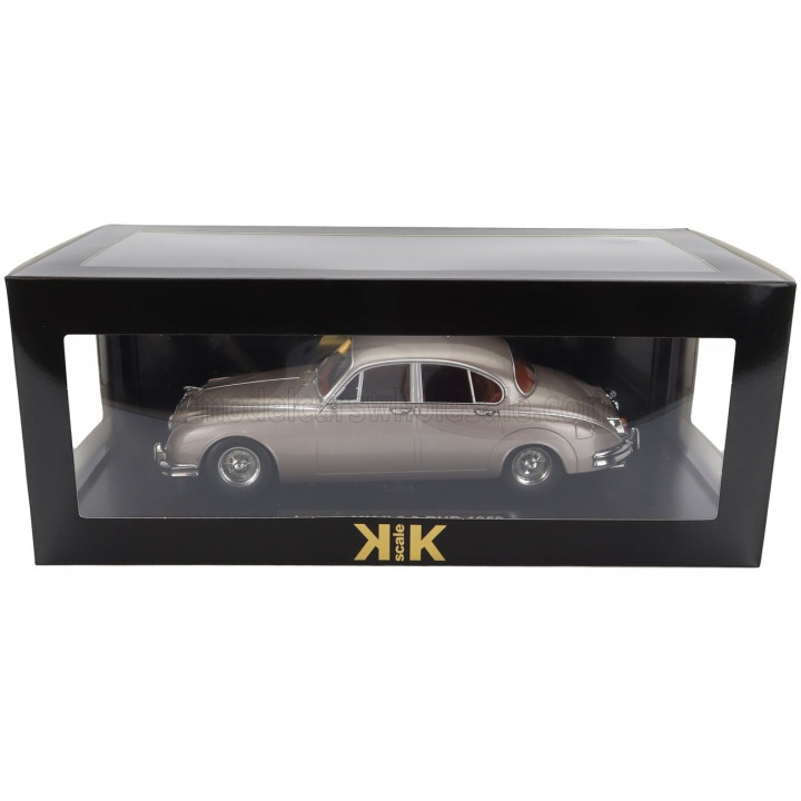 KK SCALE JAGUAR MKII 3.8 RHD 1959 - PEARL SILVER 1/18
