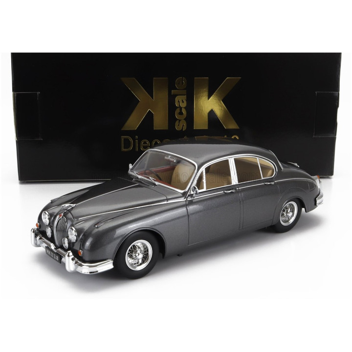 KK SCALE JAGUAR MKII 3.8 RHD 1959 - DARK GREY MET 1/18
