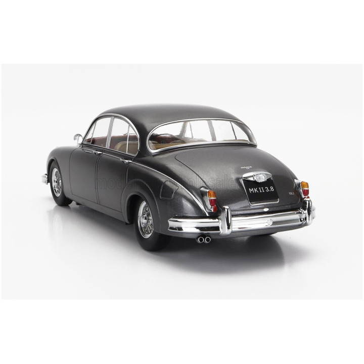 KK SCALE JAGUAR MKII 3.8 RHD 1959 - DARK GREY MET 1/18