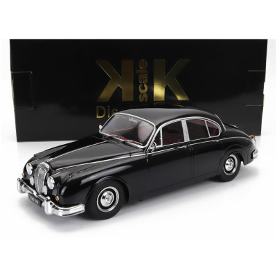 KK SCALE DAIMLER 250 V6 LHD 1962 - BORDEAUX INTERIOR - BLACK 1/18