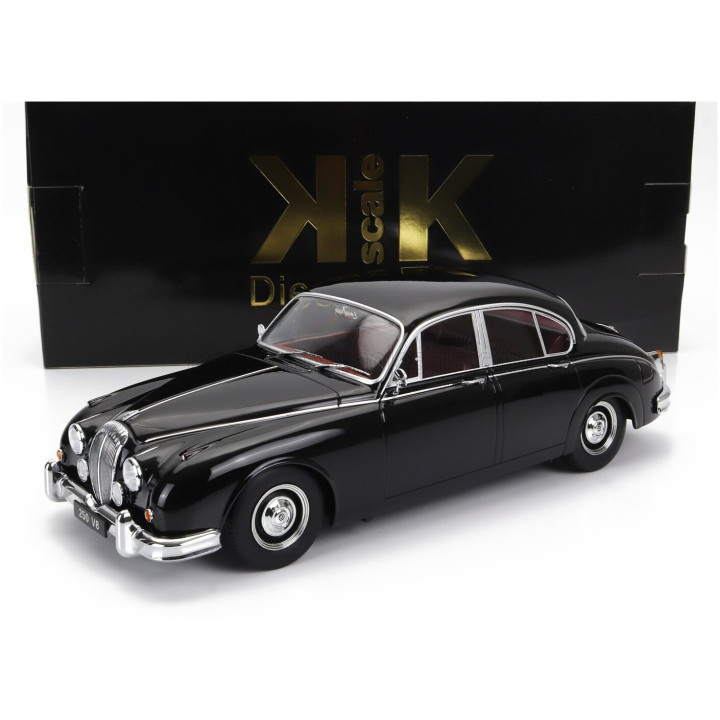 KK SCALE DAIMLER 250 V6 LHD 1962 - BORDEAUX INTERIOR - BLACK 1/18