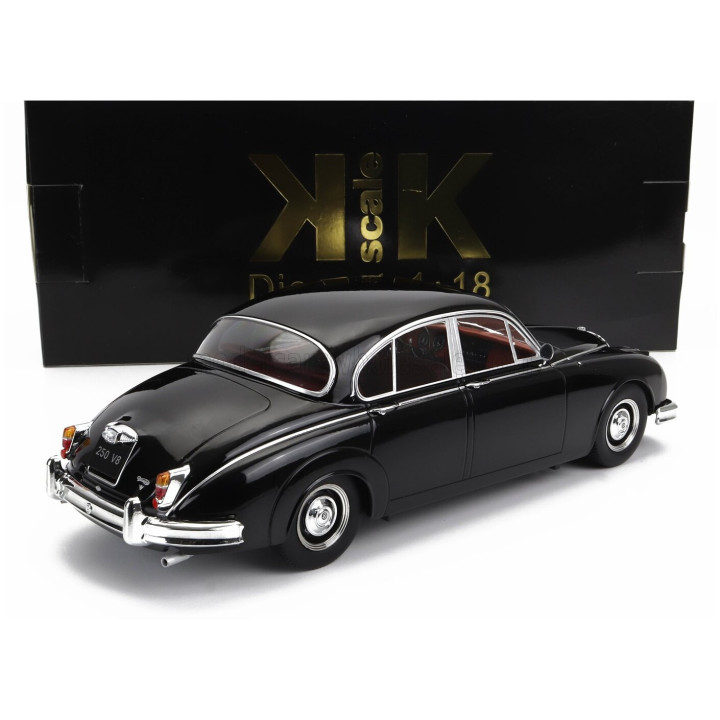 KK SCALE DAIMLER 250 V6 LHD 1962 - BORDEAUX INTERIOR - BLACK 1/18
